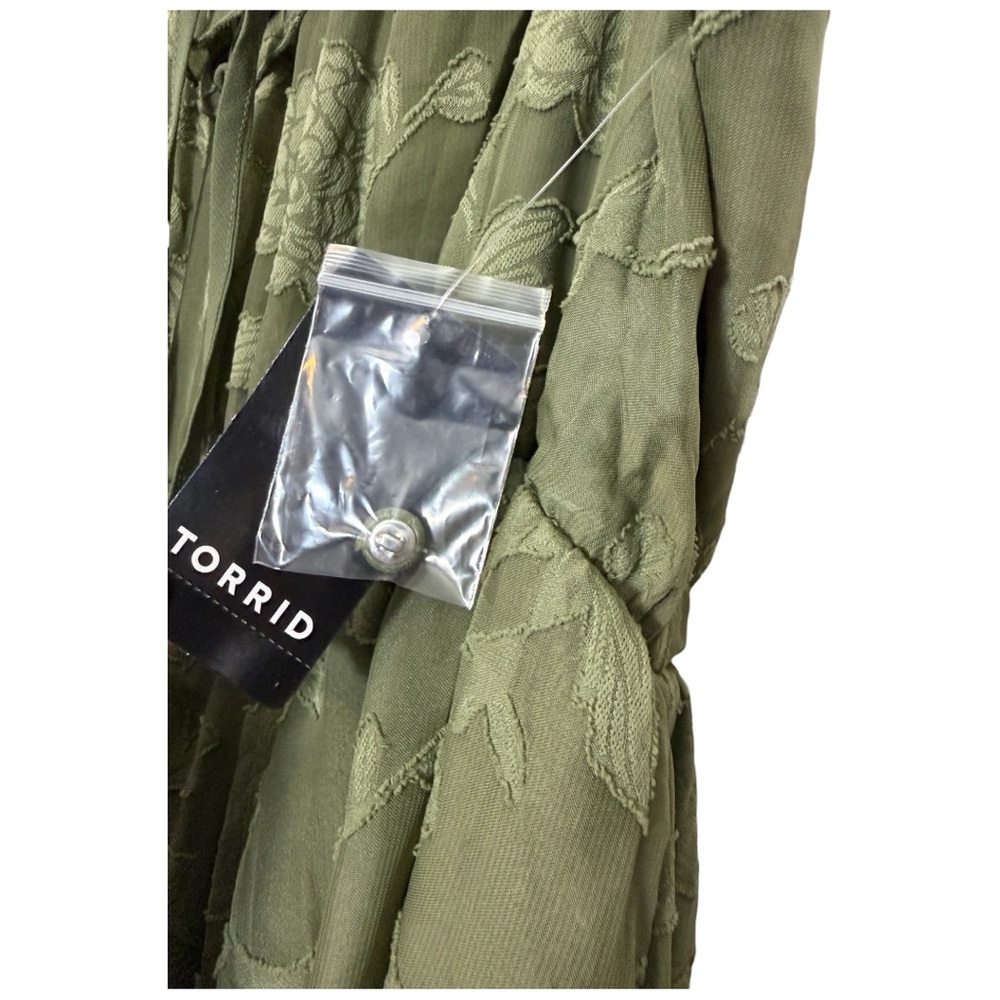 Torrid Olive High Low Dress FESTI sz 2 - Picture 9 of 9